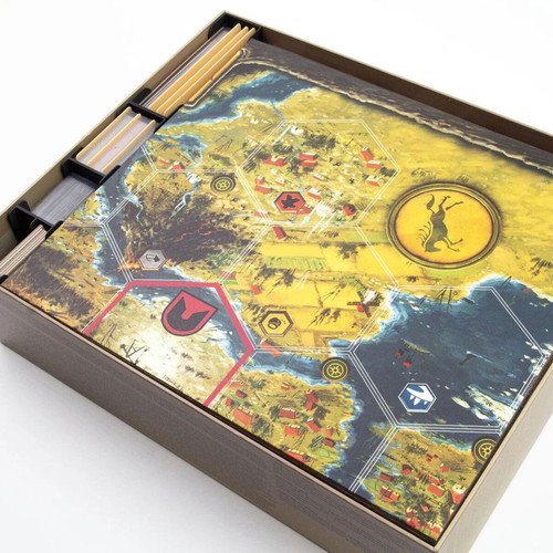 Scythe Board Game Organizer with Expansions and Promo Cards, new