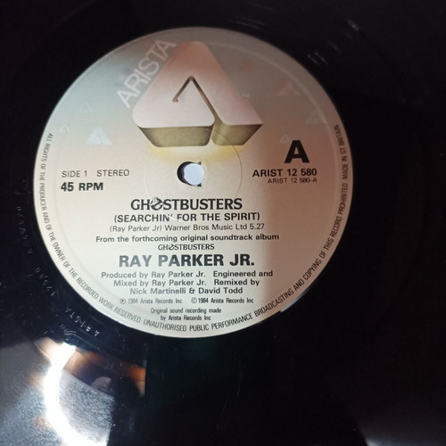 Ray Parker Jr. Ghostbusters βινύλιο μεταχειρισμένο, 12 ιντσών 45 RPM