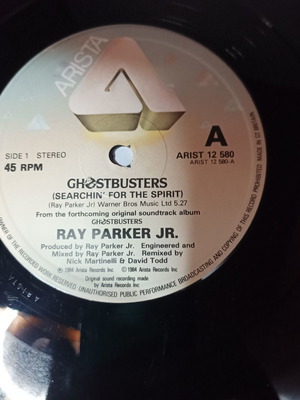 Ray Parker Jr. Ghostbusters βινύλιο μεταχειρισμένο, 12 ιντσών 45 RPM