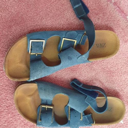 Zara kids sandals used, size 40, blue