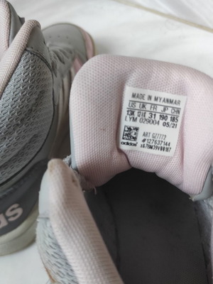 Adidas Kids' Sneakers Size 31 Like New White Pink