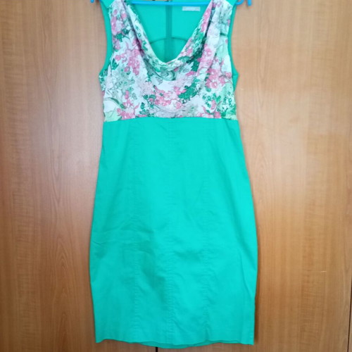 Dress green with floral bust like new Orsay