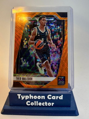 Panini Prizm EuroLeague Theo Maledon Orange Wave 2024-25 card like new
