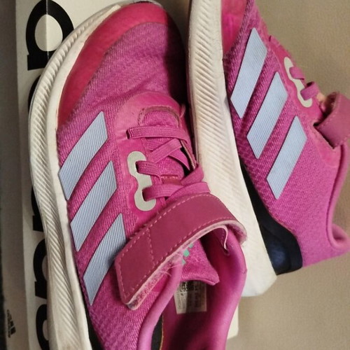 Adidas athletic shoes size 34 used, pink