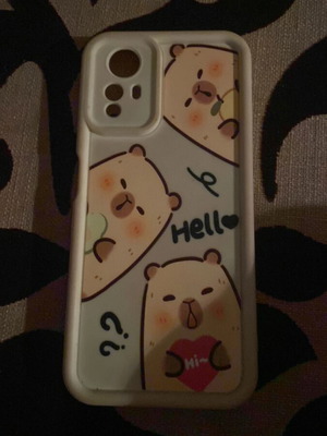 Redline Note 12 S phone case with capybara design