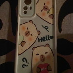 Redline Note 12 S phone case with capybara design