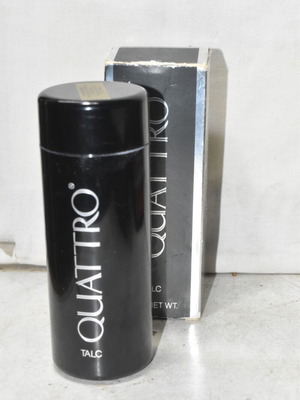 Mary Kay Quattro Talc 75g shaker used with box vintage collectible
