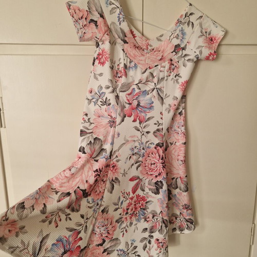 Blue Vanilla summer floral dress S/M like new, white and pink