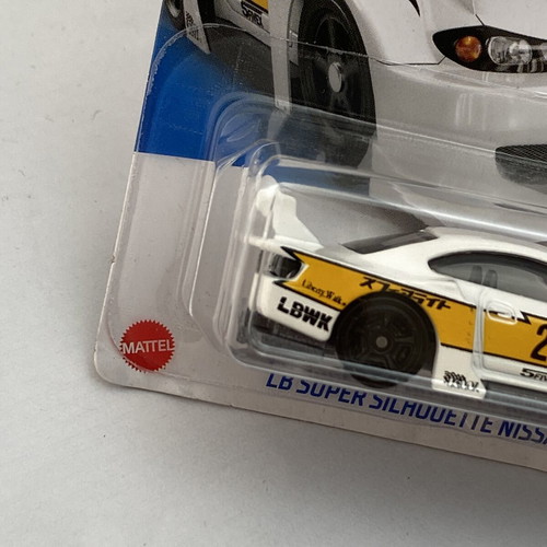 LB Super Silhouette Nissan Silvia S15 Hot Wheels car, white
