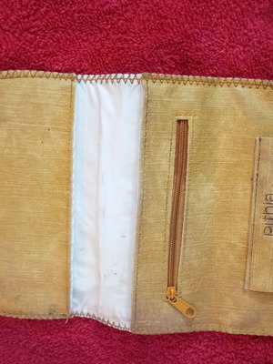 Tobacco pouch beige leather used