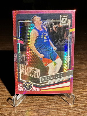 Nikola Jokić 2023-24 Panini Donruss Optic Pink Hyper Prizm Card new