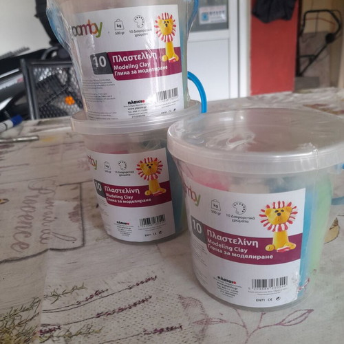Goomby Modeling Clay Set 3 Containers 500g, 10 Pieces