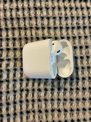 Apple AirPods 2 left earbud and charging case used