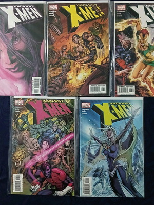 Uncanny X-Men pack of 5 comics like new, complete storyline