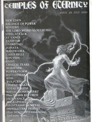 Temples of Eternity metal magazine issue 6 July 2000