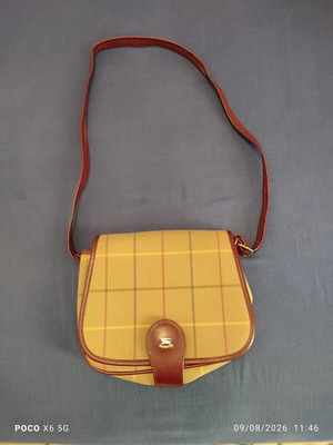 Burberry Nova Check Shoulder Bag like new, canvas and leather