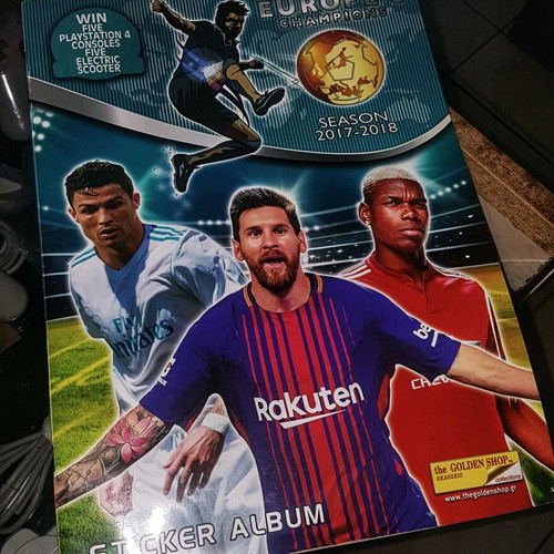 Europe's Champions 2017-2018 sticker album used