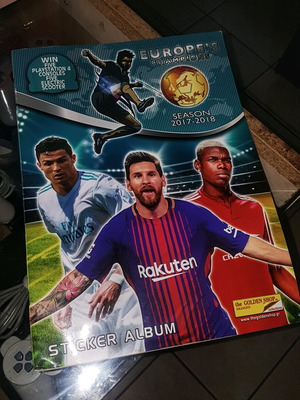 Europe's Champions 2017-2018 sticker album used