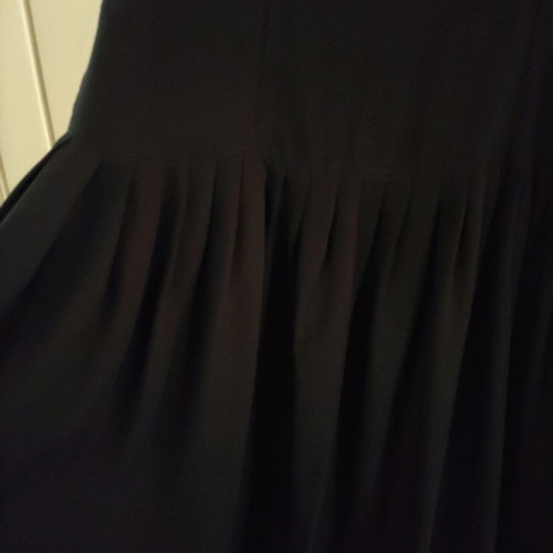 Satin black silk dress lingerie style like new, size L