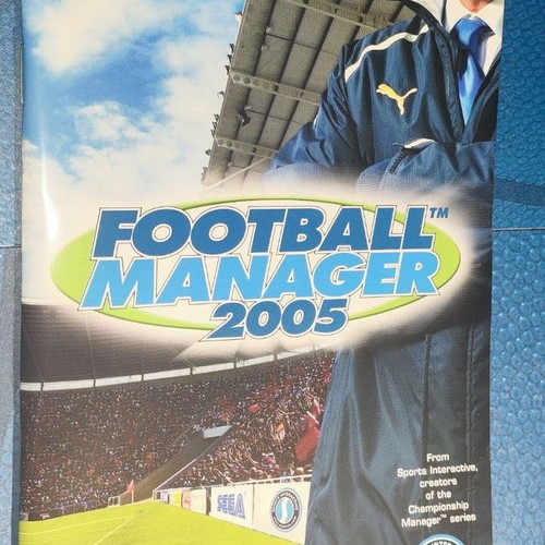 Sega Football Manager 2005 PC/MAC CD ROM like new