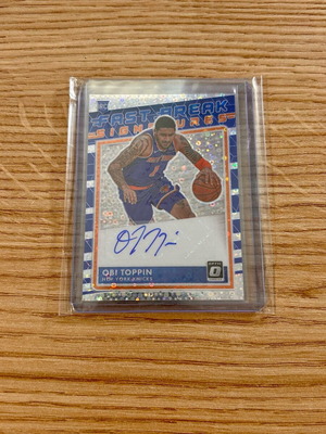Obi Toppin Rookie card with autograph new, New York Knicks Panini 2020-21 NBA