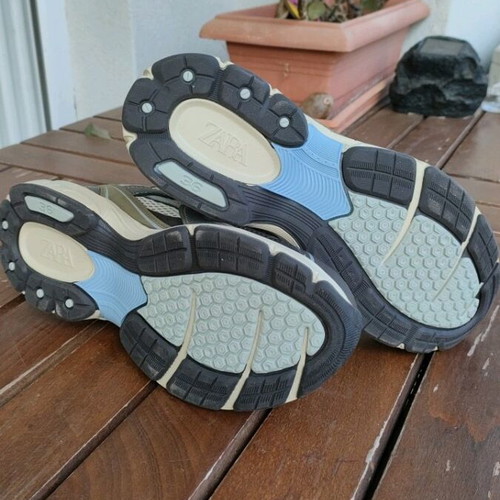 Zara sneakers new, size 36, gray and beige