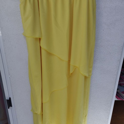 Matis yellow dress like new, asymmetrical, size L