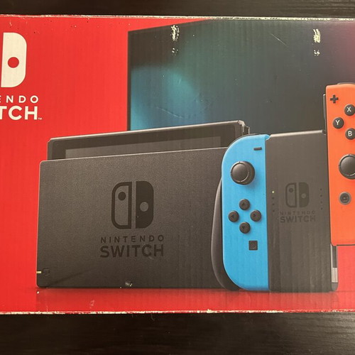 Nintendo Switch console with Joy-Con controllers and dock