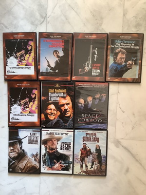Clint Eastwood 10 DVD pack like new, adventure with subtitles
