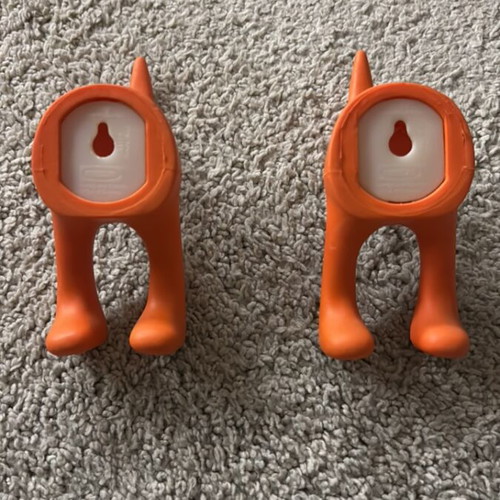 IKEA orange playful hangers like new