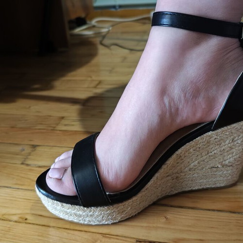 La Bottine Souriante platform sandals new, size 40, black