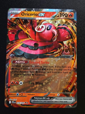 Pokemon Oricorio ex 018/094 from Phantasmal Flames 2025 collection new