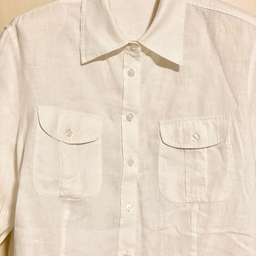 Linen women's shirt Capalbio white like new, size L
