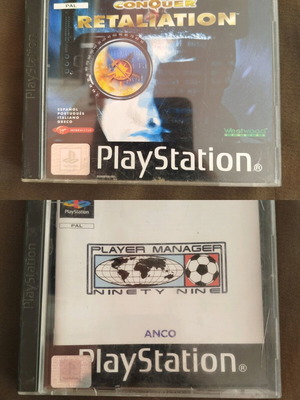 Πακέτο 2 παιχνιδιών PS1 Player Manager Ninety Nine και Command & Conquer Retaliation μεταχειρισμένα