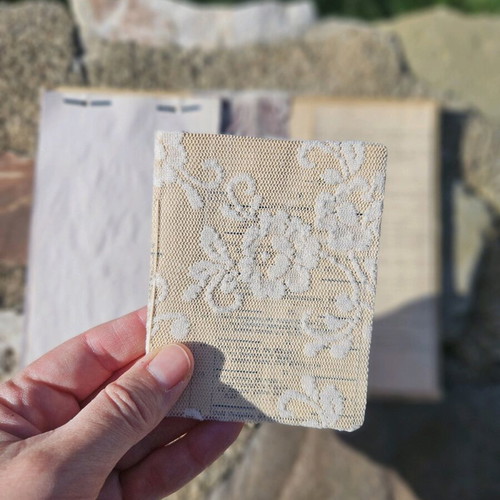 Handmade notebook from 1910 French commerce manual like new
