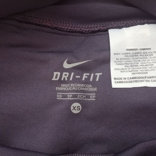 Nike Dri-FIT women's capri leggings XS like new, gray with pink trim