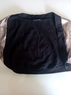 Bolero used black with silver details, size M