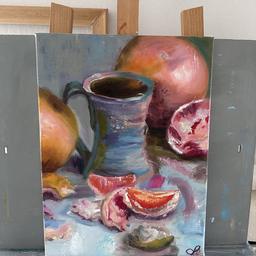 Oranges Original Artwork 30x40 cm Oil Painting on Canvas