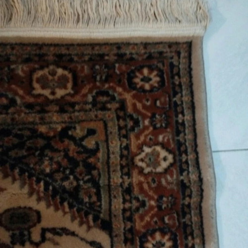 Biokarpet vintage wool and silk rug like new