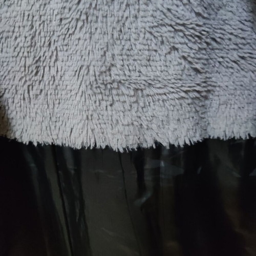 Y.E.S Teen Boys Long Jacket like new, gray with fur lining