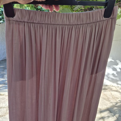 Maxi satin skirt Zara like new, pink, size M