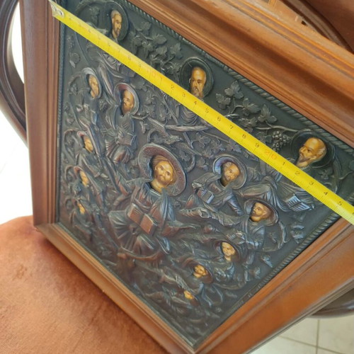Silver Vine Icon 950° large painting, 43x34 cm