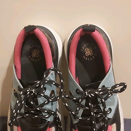 TSAKIRIS MALLAS women's sneakers size 39 leather used, multicolor