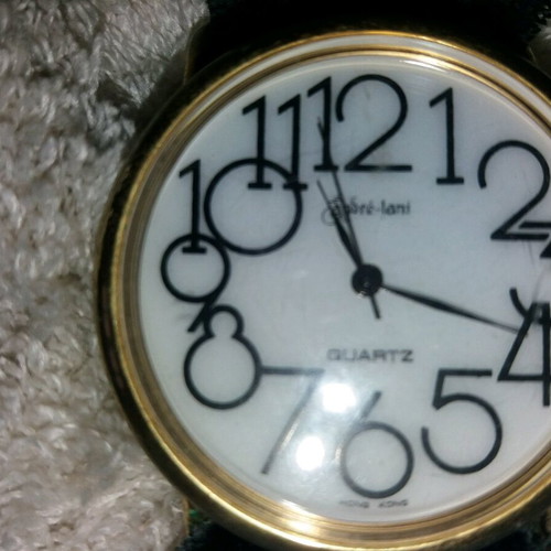 Andre Lani wristwatch used, women's, black and white