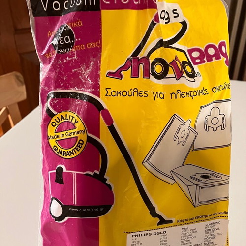 Vacuum cleaner bags new, 4 pieces with 2 filters
