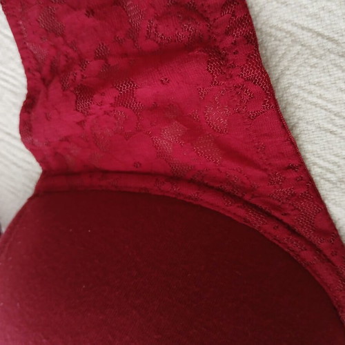 White bustier bra 85D with lace