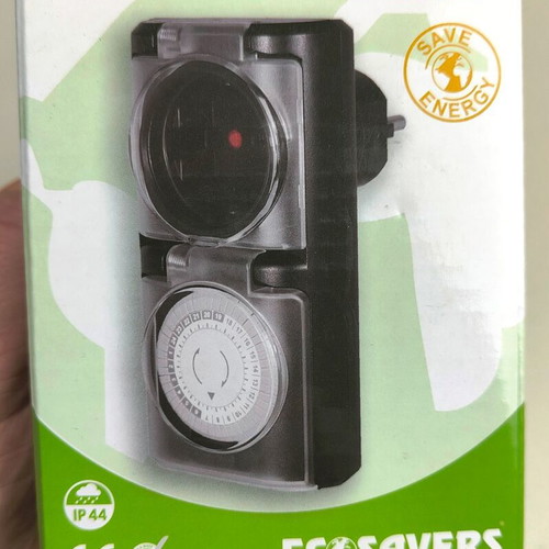 EcoSavers Analogue 24-Hour Outdoor Timer IP44 new