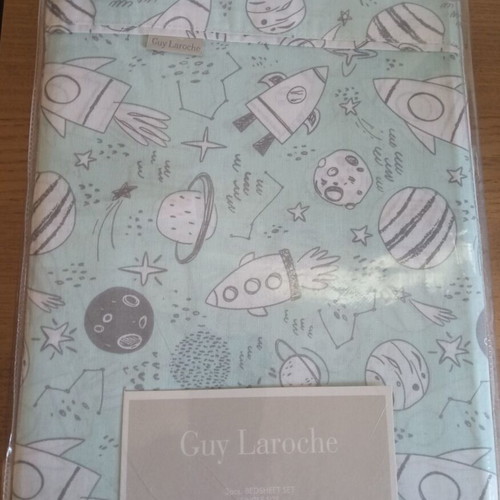 HALF DOUBLE BED SHEET SET GUY LAROCHE COSMIC****CLEARANCE SALE***WHOEVER GETS IT FIRST!
