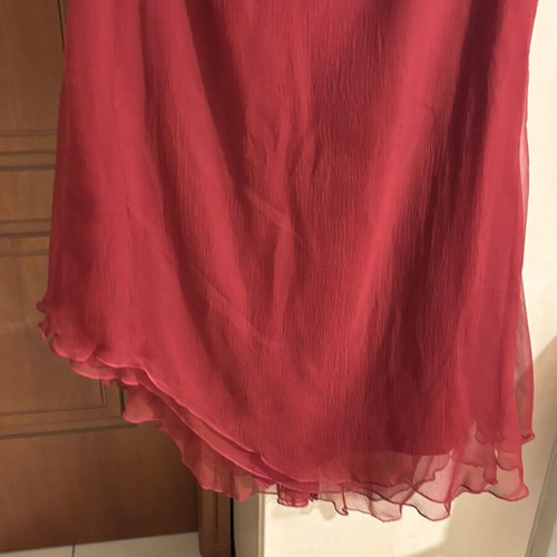 Elie Saab Silk Skirt Burgundy Size Medium Midi like new