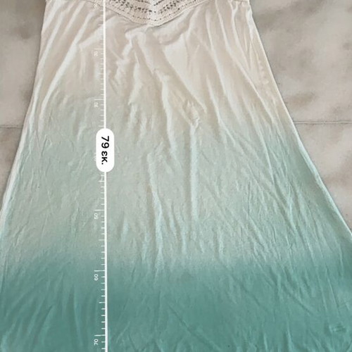 Women's Ombre Dress One Size white and mint, like new
